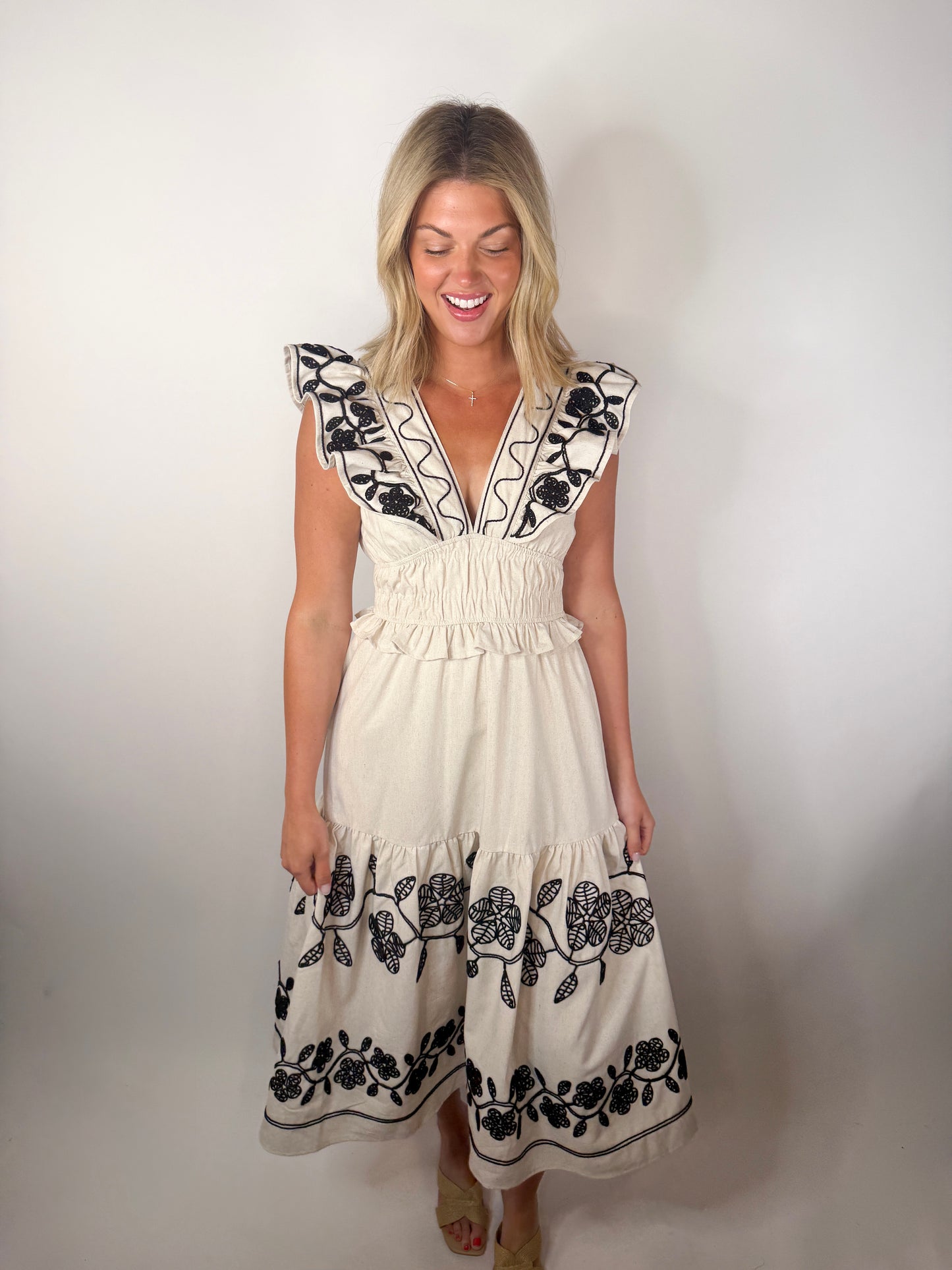 The Camila Embroidered Dress