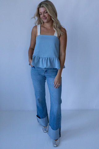 Bow Back Ruffle Top - Final Sale - Ardire Collection