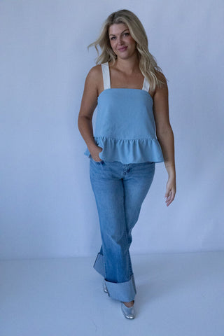 Bow Back Ruffle Top - Final Sale - Ardire Collection