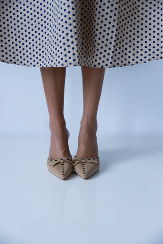 Bow Pointed Mules - Final Sale - Ardire Collection