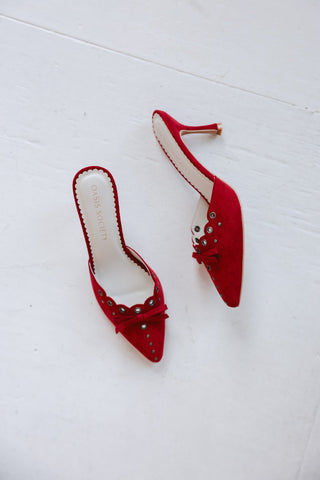 Bow Pointed Mules - Final Sale - Ardire Collection