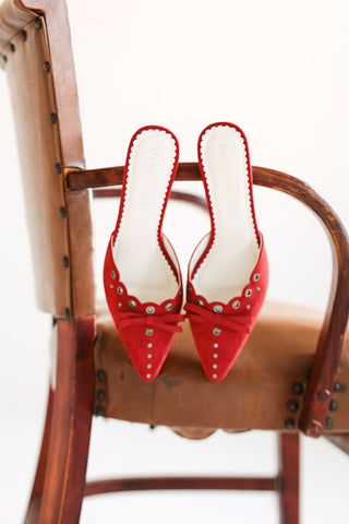 Bow Pointed Mules - Final Sale - Ardire Collection
