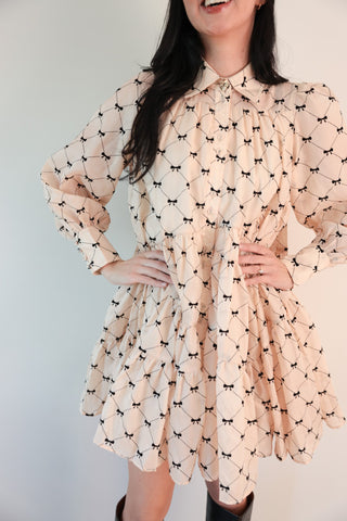 Bow - Tied Bliss Smock Dress - Final Sale - Ardire Collection