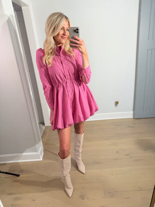 Bubble Hem Puff Sleeve Dress – Feminine & Flirty - final sale - Ardire Collection