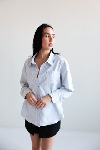Classic Striped Oversized Shirt - Final Sale - Ardire Collection