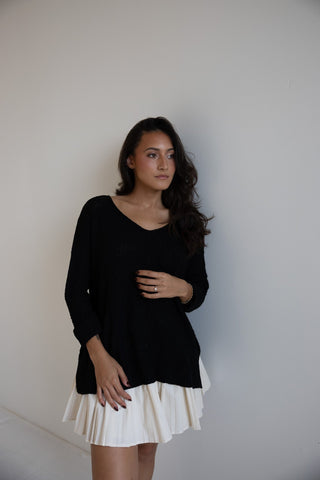 Cozy Chic Knit Sweater in Black - Final Sale - Ardire Collection