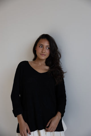 Cozy Chic Knit Sweater in Black - Final Sale - Ardire Collection