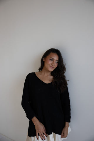 Cozy Chic Knit Sweater in Black - Final Sale - Ardire Collection