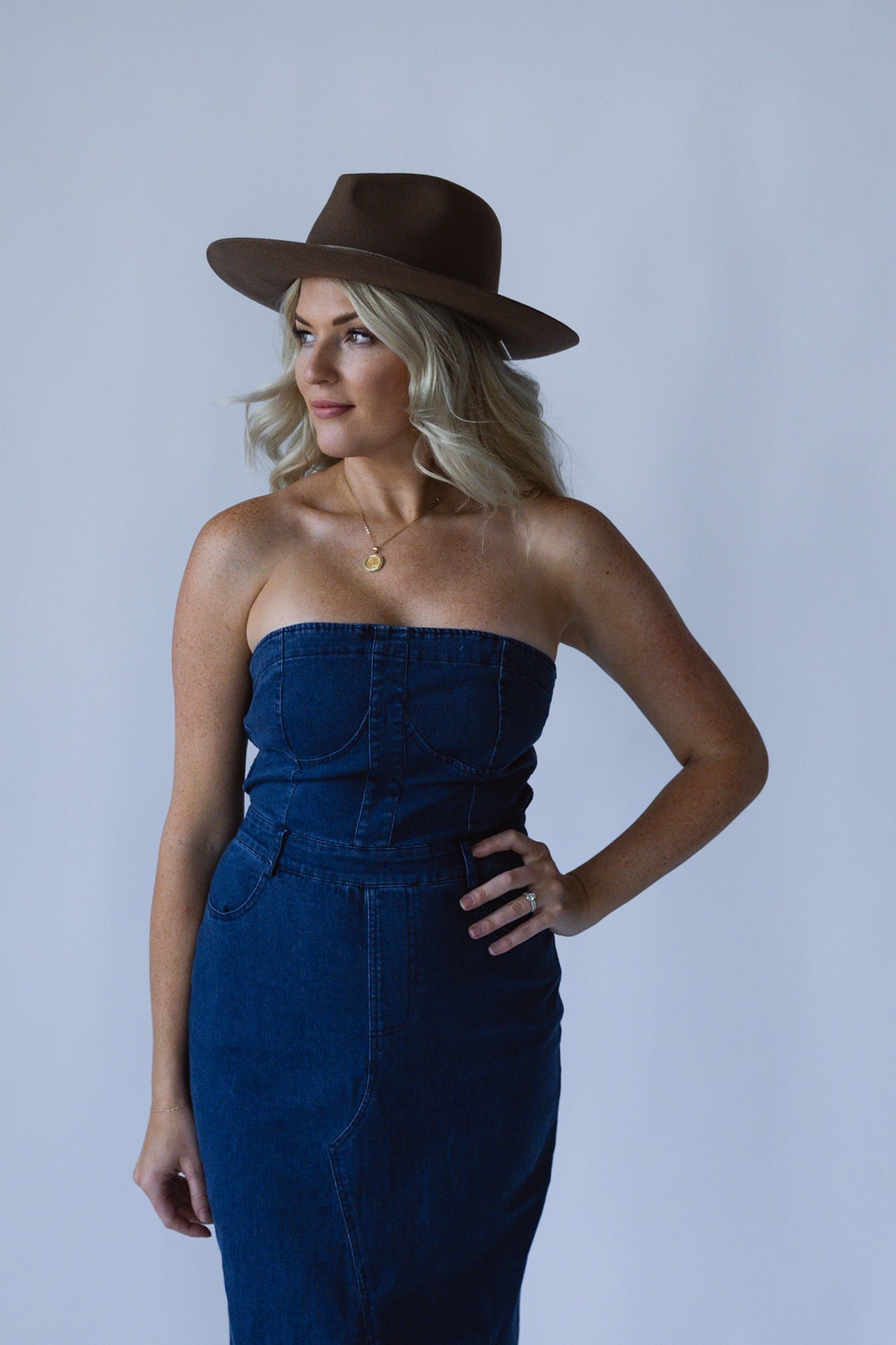 Denim Midi Dress - Final Sale - Ardire Collection