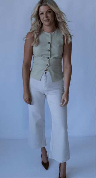 Ecru Relaxed Fit Denim - Final Sale - Ardire Collection