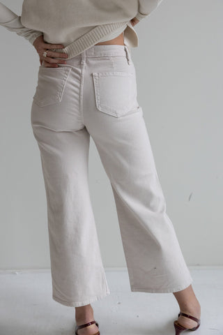 Ecru Relaxed Fit Denim - Final Sale - Ardire Collection