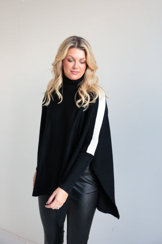 Elevated Contrast Stripe Sweater - Final Sale - Ardire Collection