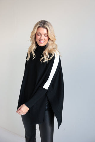 Elevated Contrast Stripe Sweater - Final Sale - Ardire Collection