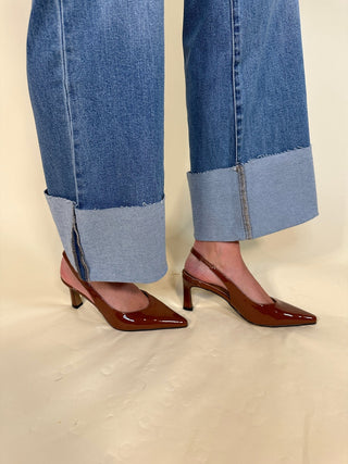 Everyday Patent Slingback Heel - Final Sale - Ardire Collection