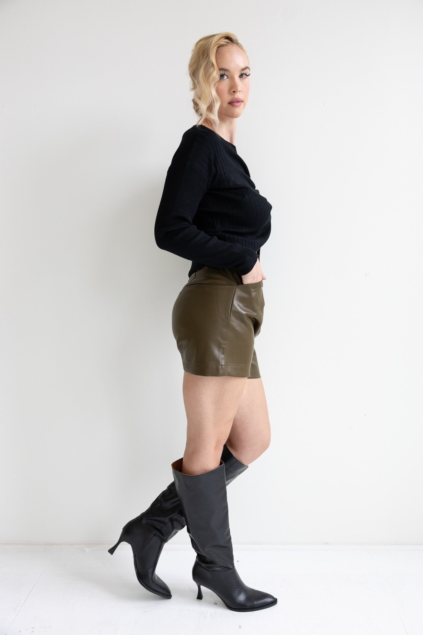 Faux Leather Short - Final Sale - Ardire Collection