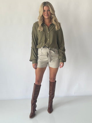 Faux Leather Short - Final Sale - Ardire Collection