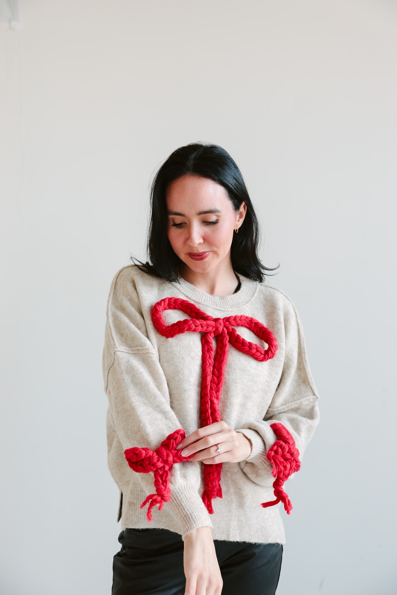Festive Bow - Accent Sweater - Final Sale - Ardire Collection
