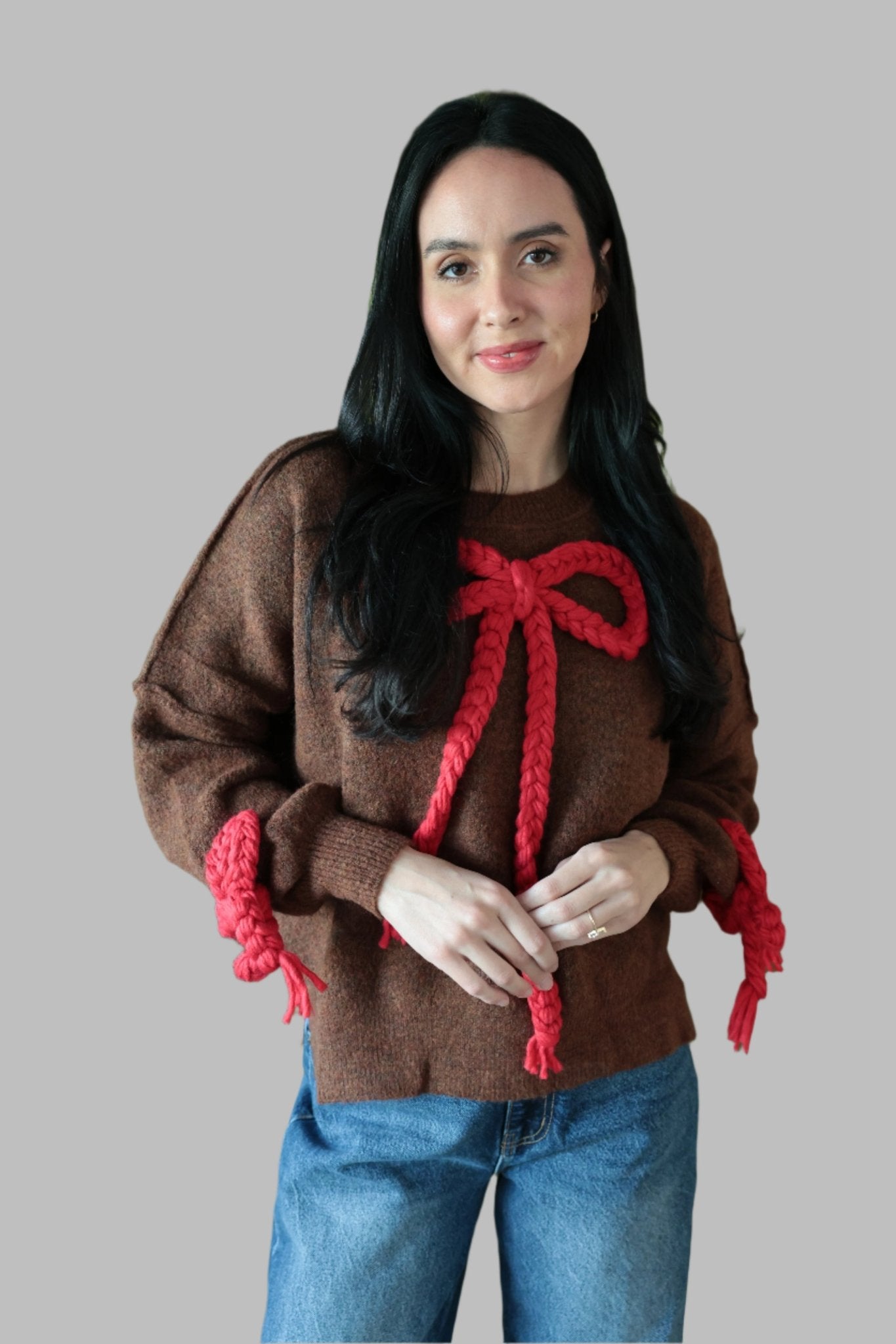 Festive Bow - Accent Sweater - Final Sale - Ardire Collection