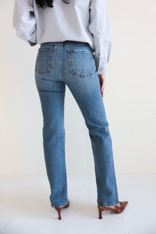 High - Waisted Staple Straight Jeans - Ardire Collection
