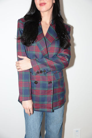 Holiday plaid blazer - Final Sale - Ardire Collection