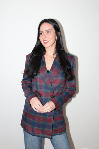 Holiday plaid blazer - Final Sale - Ardire Collection