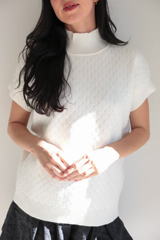 Luxe Texture Mock Neck Sweater - Final Sale - Ardire Collection