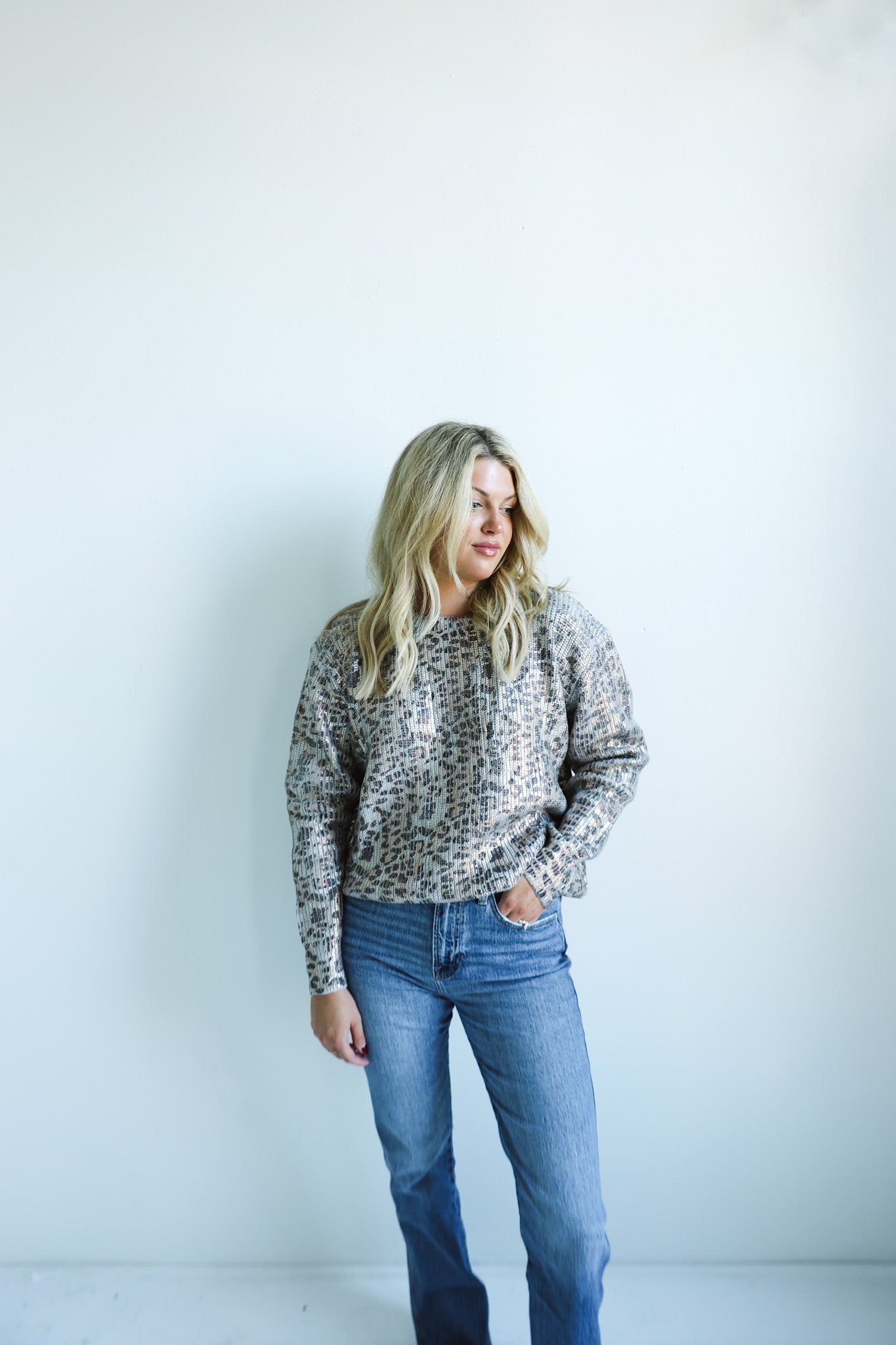 Metallic Animal - Print Sweater - Final Sale - Ardire Collection