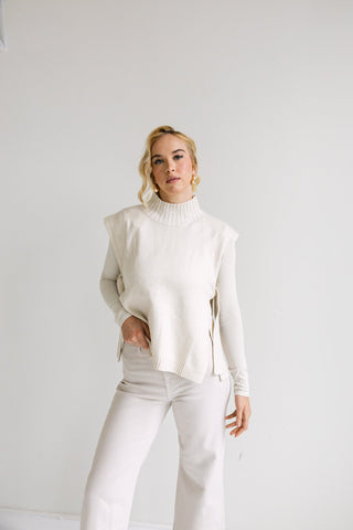 Side - Tie Knit Vest - Final Sale - Ardire Collection
