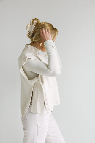 Side - Tie Knit Vest - Final Sale - Ardire Collection