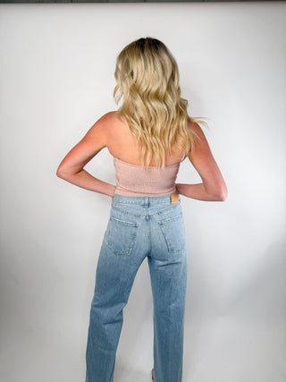 The Blush Bow Halter Top - Ardire Collection