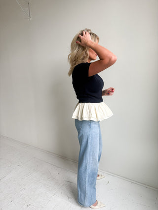 The Briar Peplum Knit Top - Ardire Collection