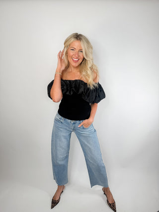 The Celeste Off - Shoulder Ruffle Top - Ardire Collection