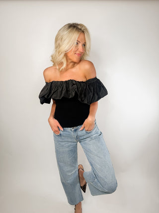 The Celeste Off - Shoulder Ruffle Top - Ardire Collection