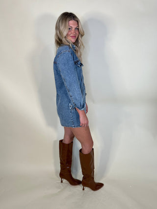 The Chelsea Croc - Embossed Knee - High Boots - Ardire Collection