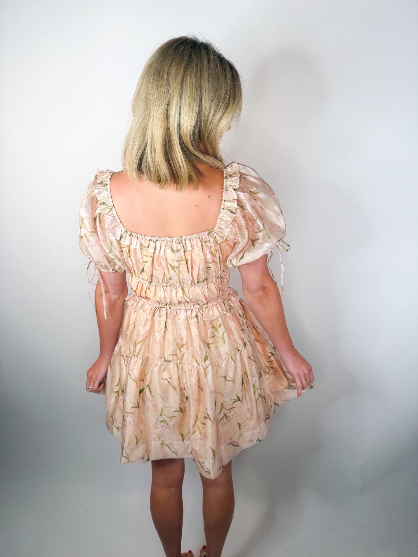 The Colette Puff Sleeve Mini Dress - Ardire Collection