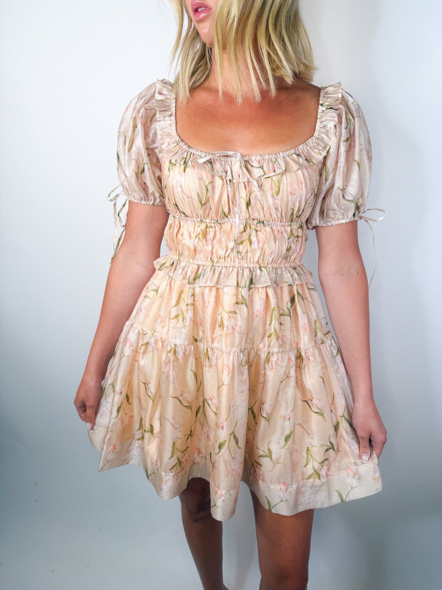 The Colette Puff Sleeve Mini Dress - Ardire Collection