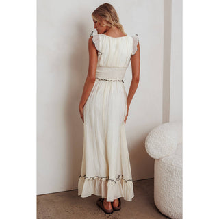 The Esme Contrast - Trim Maxi Dress - Ardire Collection