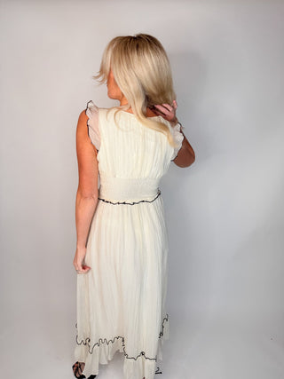 The Esme Contrast - Trim Maxi Dress - Ardire Collection