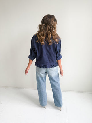 The Halftime Button Top - Ardire Collection