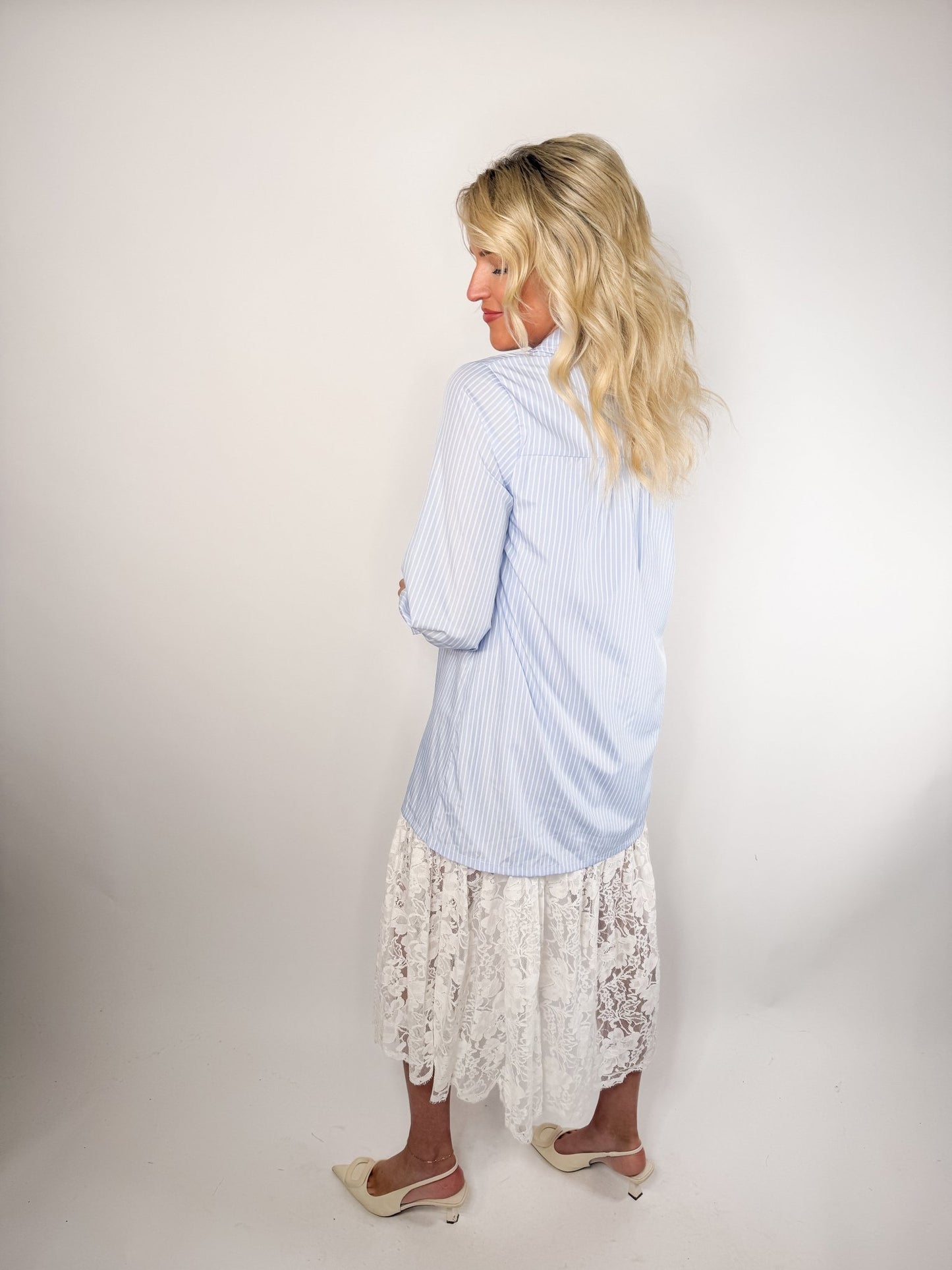 The Harper Lace - Layered Shirtdress - Ardire Collection
