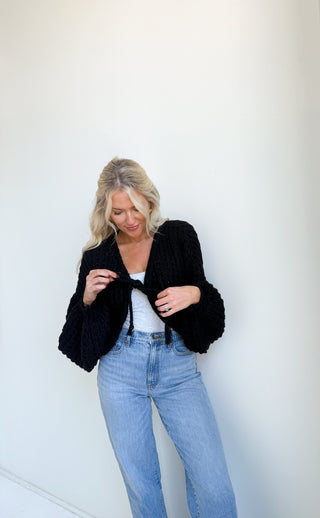 The Macy Front - Tie Cardigan - Ardire Collection