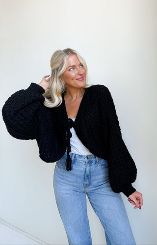 The Macy Front - Tie Cardigan - Ardire Collection