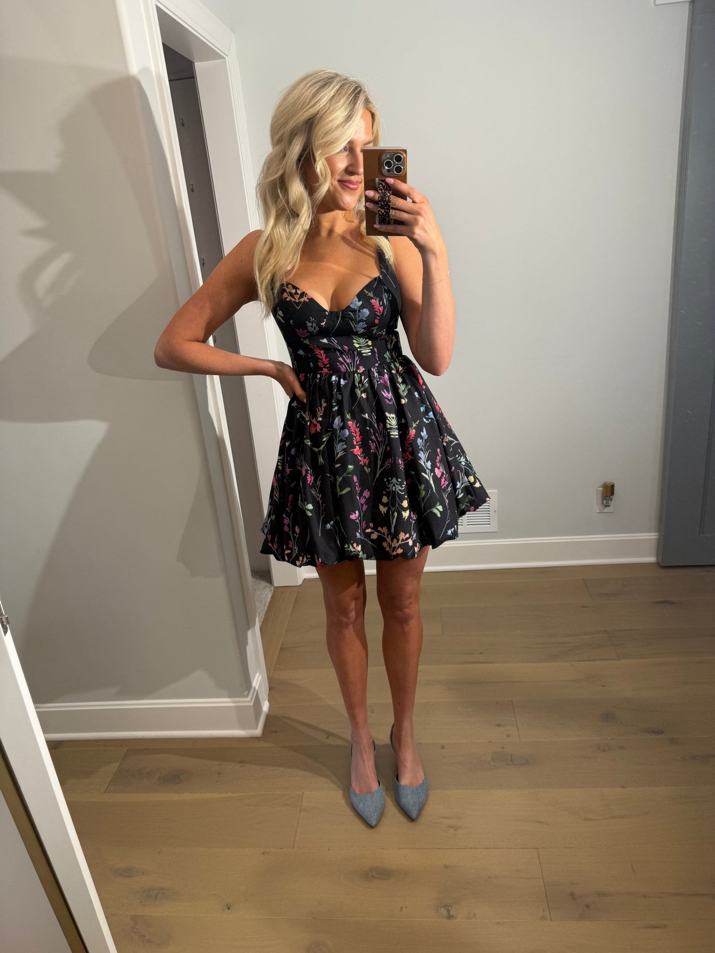 The Midnight Meadow Mini Dress - Ardire Collection