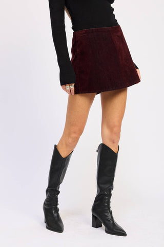 The Monroe Velvet Skort - Ardire Collection