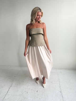 The Olive Hour Midi Dress - Ardire Collection