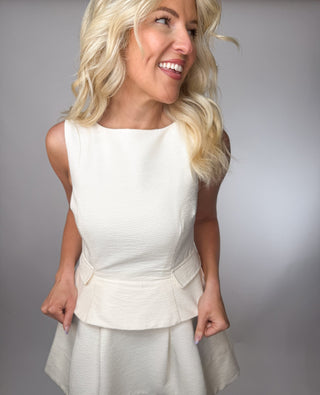 The Sutton Structured Mini Dress - Ardire Collection