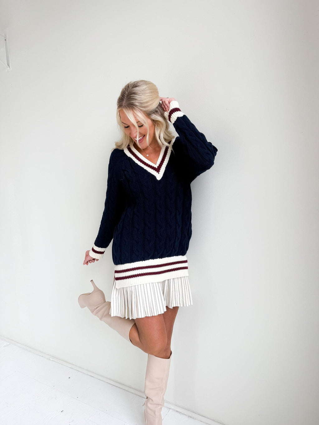 The Varsity Sweater Dress The Varsity Sweater Dress