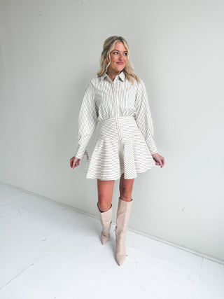 The Victory Stripe Mini Dress - Ardire Collection