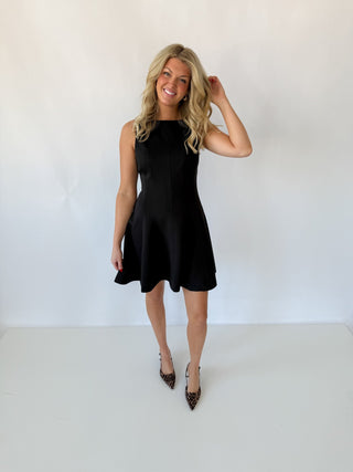 Timeless Black A - Line Mini Dress - Ardire Collection