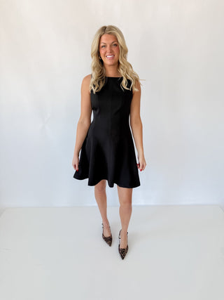 Timeless Black A - Line Mini Dress - Ardire Collection